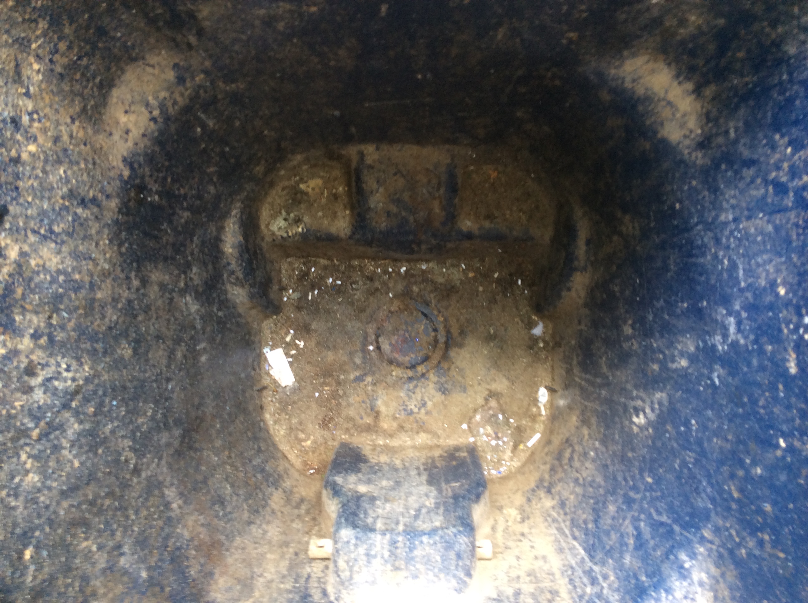 Curbside bin before professional cleaning